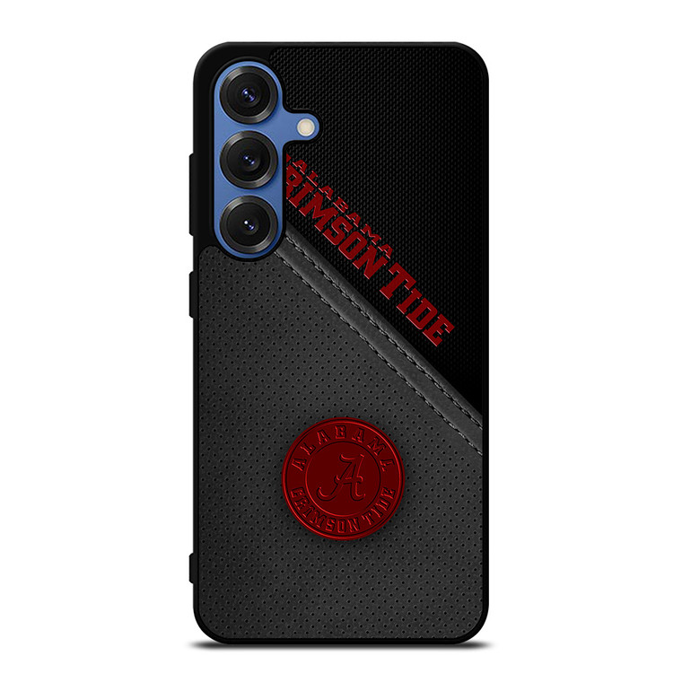 ALABAMA CRIMSON TIDE LEATHER Samsung Galaxy S25 Case Cover