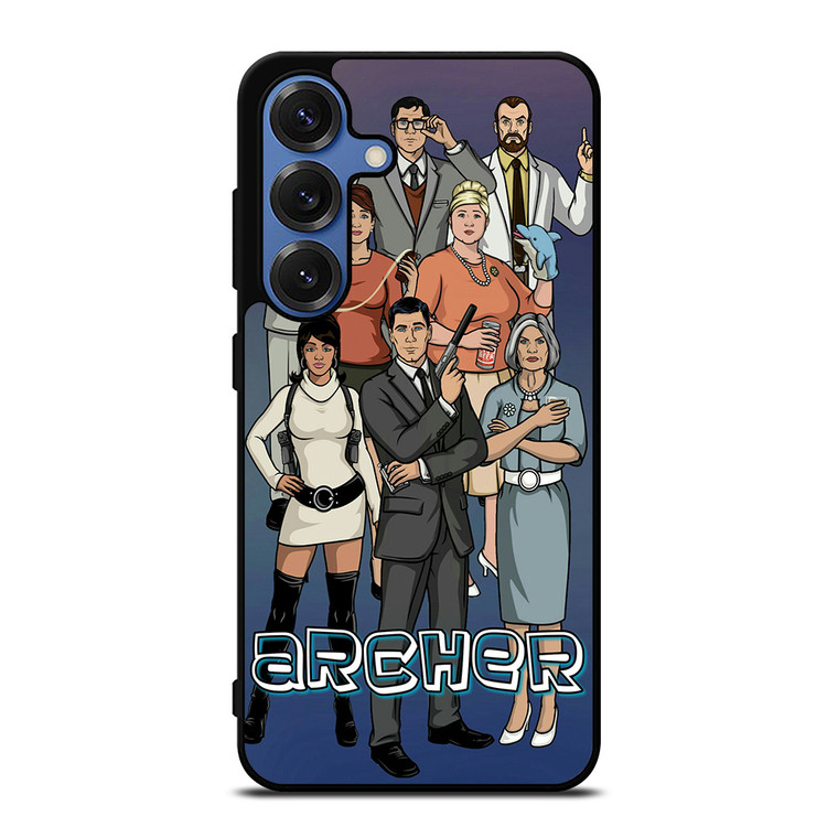 ARCHER CARTOON ALL CAST Samsung Galaxy S25 Case Cover