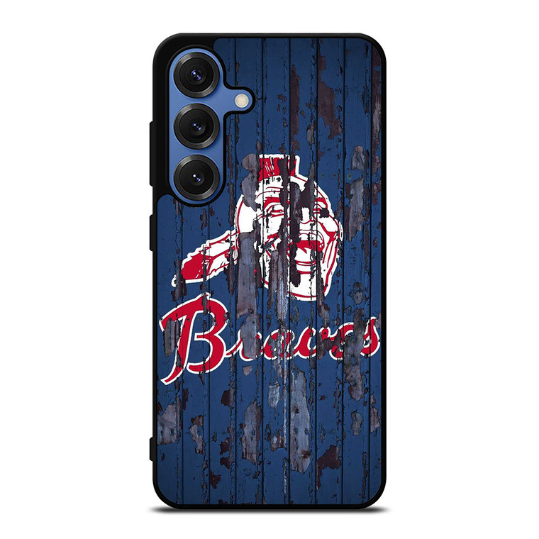ATLANTA BRAVES RUSTY WOOD Samsung Galaxy S25 Case Cover ATLANTA BRAVES RUSTY WOOD Samsung Galaxy S25 Case Cover