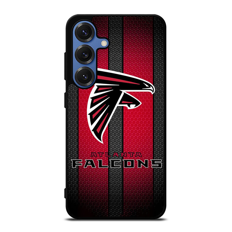 ATLANTA FALCONS METAL LOGO NFL Samsung Galaxy S25 Case Cover