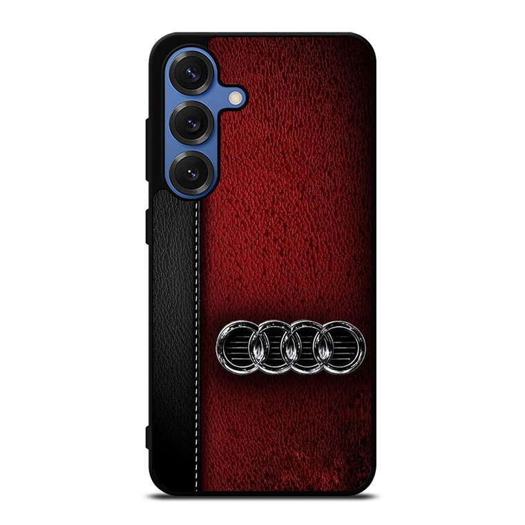AUDI CAR RED LEATHER Samsung Galaxy S25 Case Cover