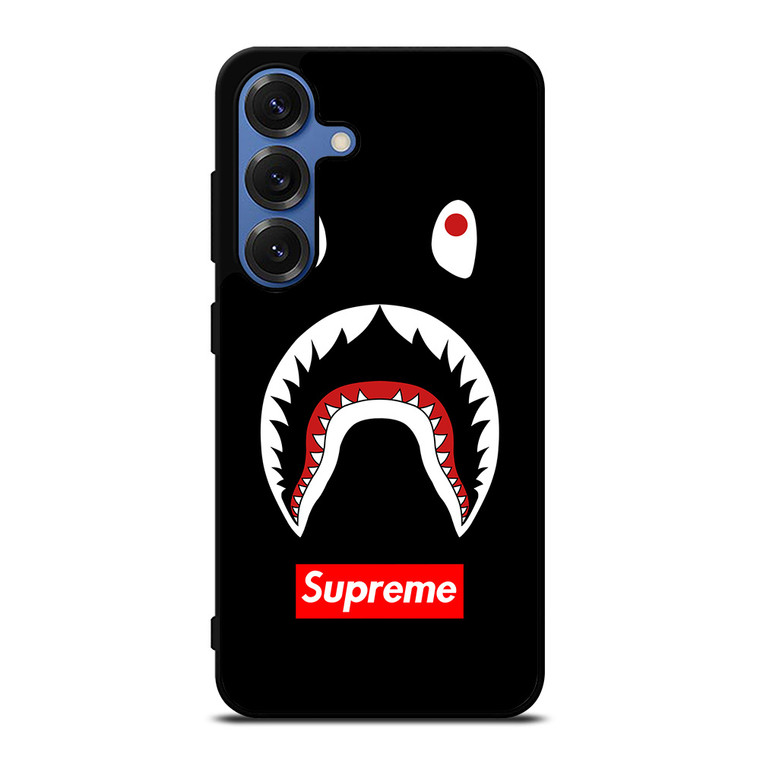 BAPE CAMO SHARK SUPREME BLACK Samsung Galaxy S25 Case Cover