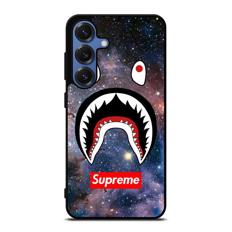 BAPE CAMO SHARK SUPREME NEBULA Samsung Galaxy S25 Case Cover