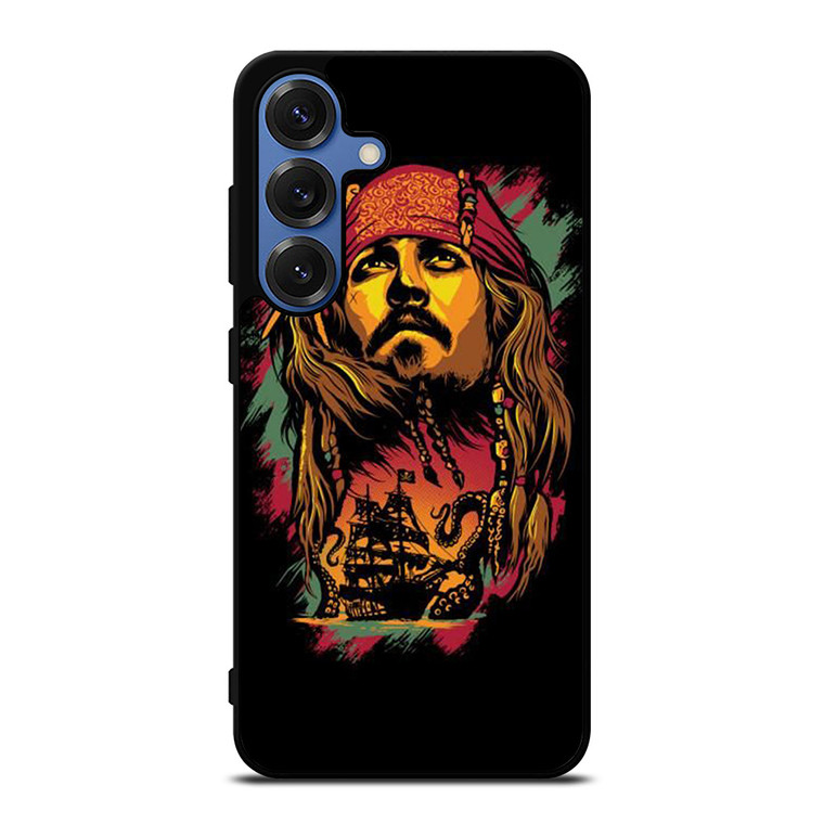 CAPTAIN JACK PIRATES OF THE CARIBBEAN ART Samsung Galaxy S25 Case Cover