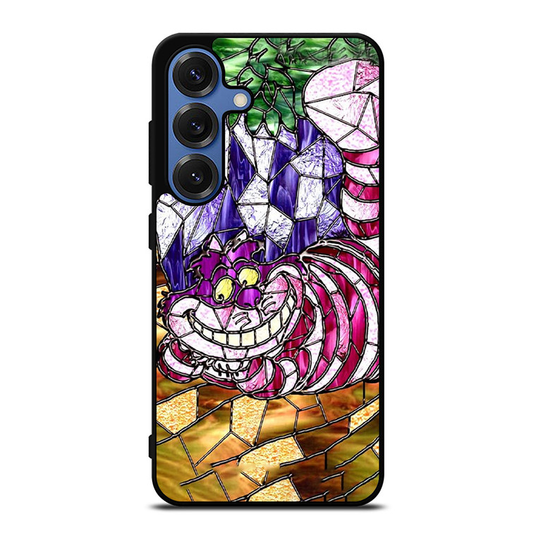 CHESHIRE CAT STAINED GLASS Samsung Galaxy S25 Case Cover