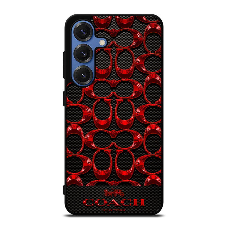 COACH NEW YORK CARBON Samsung Galaxy S25 Case Cover