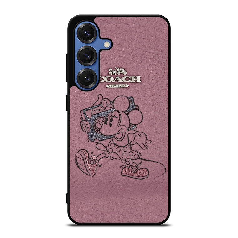 COACH NEW YORK PINK MICKEY MOUSE Samsung Galaxy S25 Case Cover