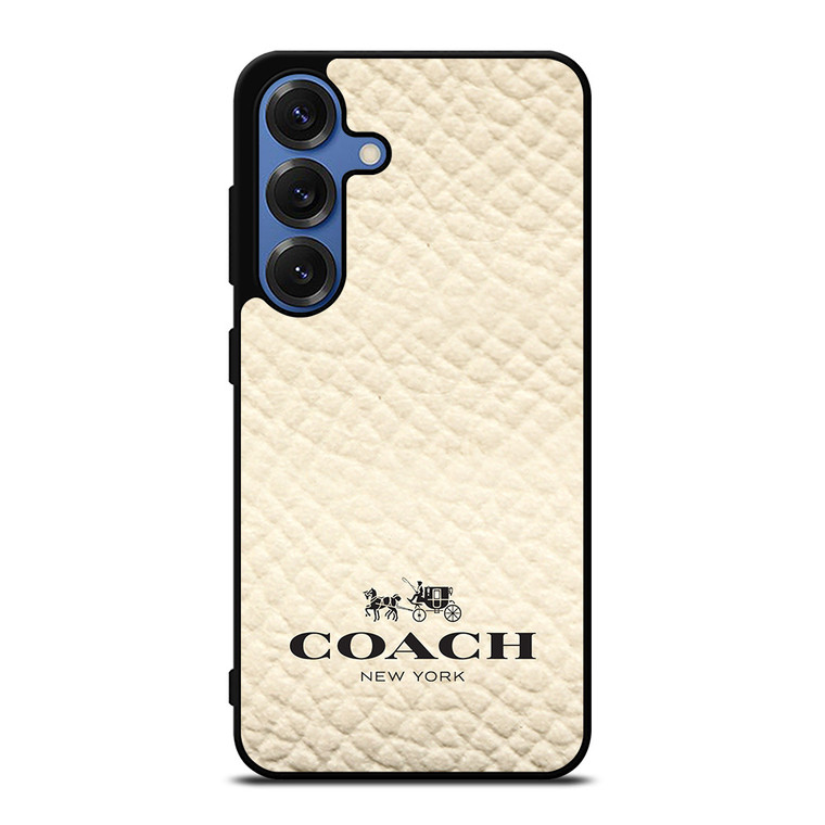 COACH NEW YORK WHITE Samsung Galaxy S25 Case Cover