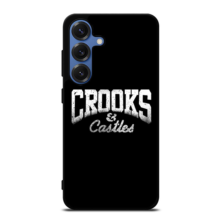 CROOKS AND CASTLES LOGO BLACK Samsung Galaxy S25 Case Cover