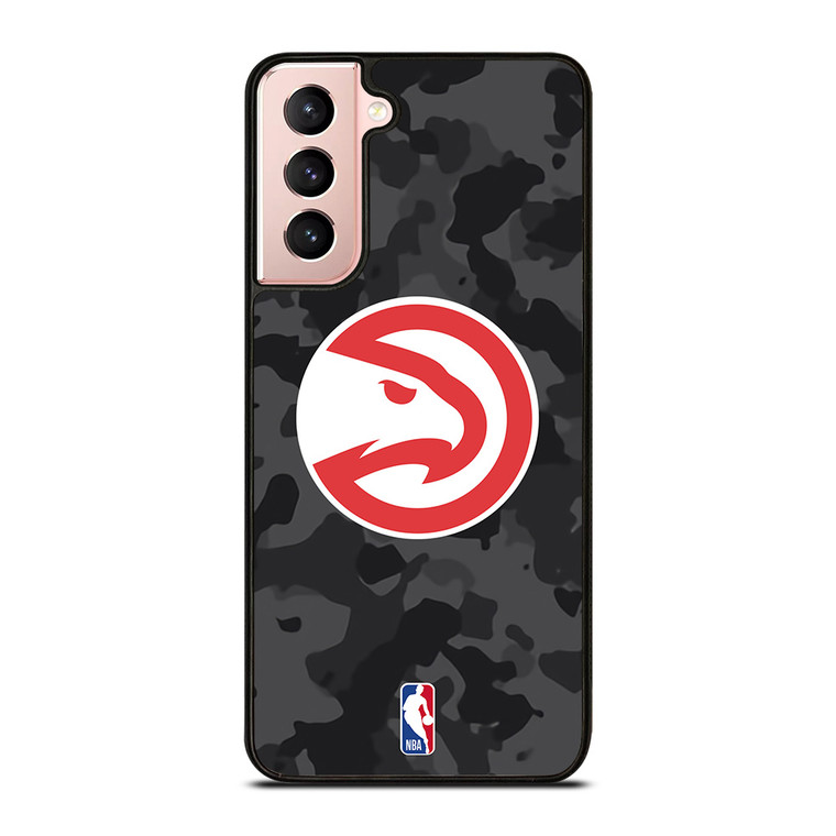ATLANTA HAWKS BLACK CAMO Samsung Galaxy S21 Case Cover