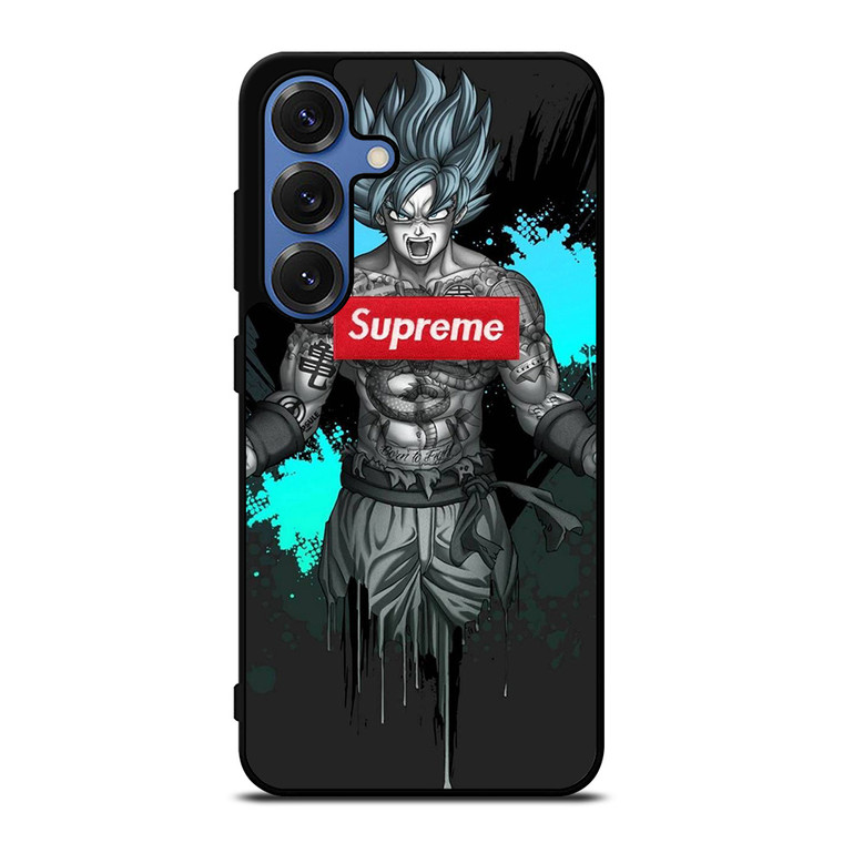 GOKU SUPREME SPLASH PAINT EFFECT Samsung Galaxy S25 Case Cover GOKU SUPREME SPLASH PAINT EFFECT Samsung Galaxy S25 Case Cover