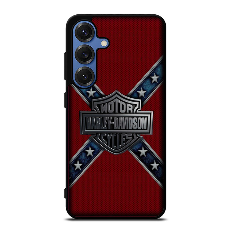 HARLEY DAVIDSON FLAG CARBON Samsung Galaxy S25 Case Cover
