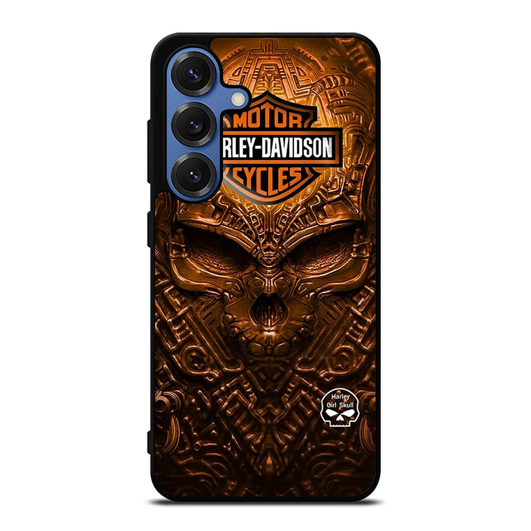 HARLEY DAVIDSON SKULL METAL MOTOR Samsung Galaxy S25 Case Cover