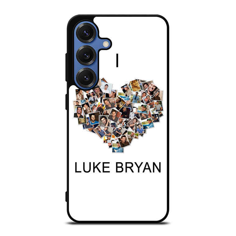 I LOVE LUKE BRYAN COLLAGE Samsung Galaxy S25 Case Cover