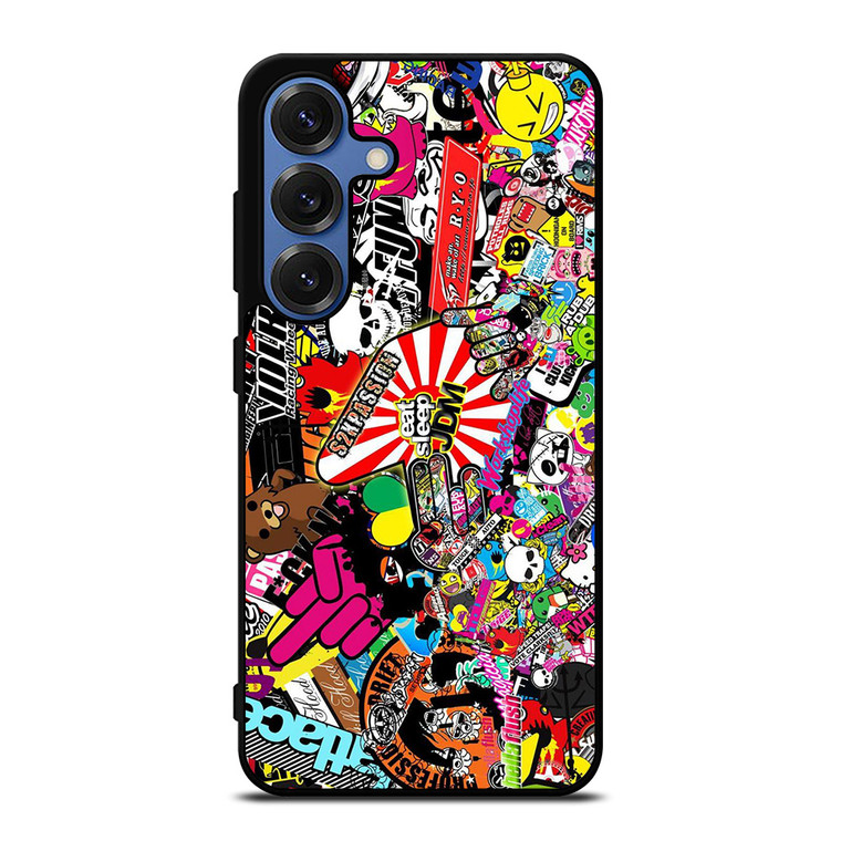 JDM STICKER BOMB COLLAGE Samsung Galaxy S25 Case Cover