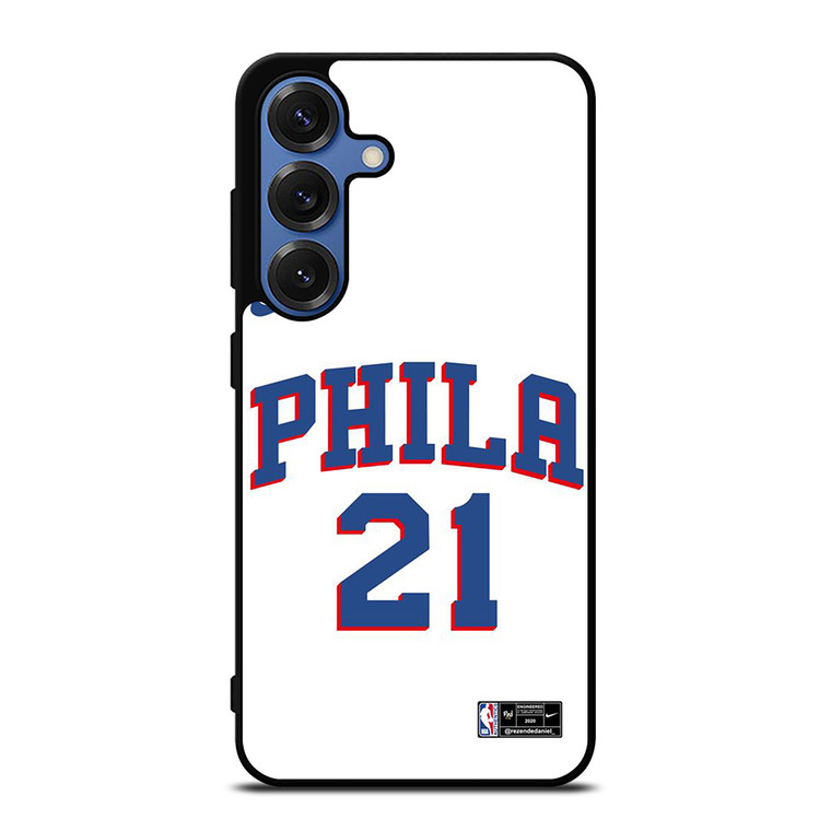 JOEL EMBIID PHILADELPHIA SIXERS KIT Samsung Galaxy S25 Case Cover