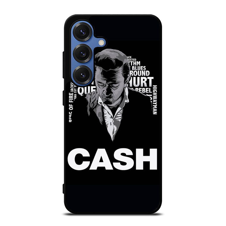 JOHNNY CASH MIDDLE CLIPART Samsung Galaxy S25 Case Cover