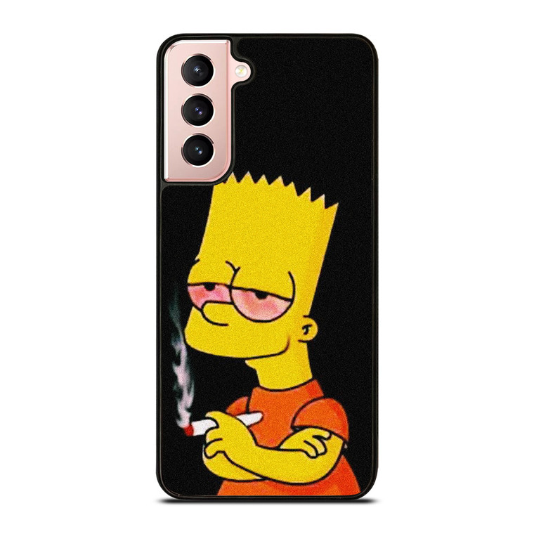 BART SIMPSONS WEEDS CIGARATTE Samsung Galaxy S21 Case Cover