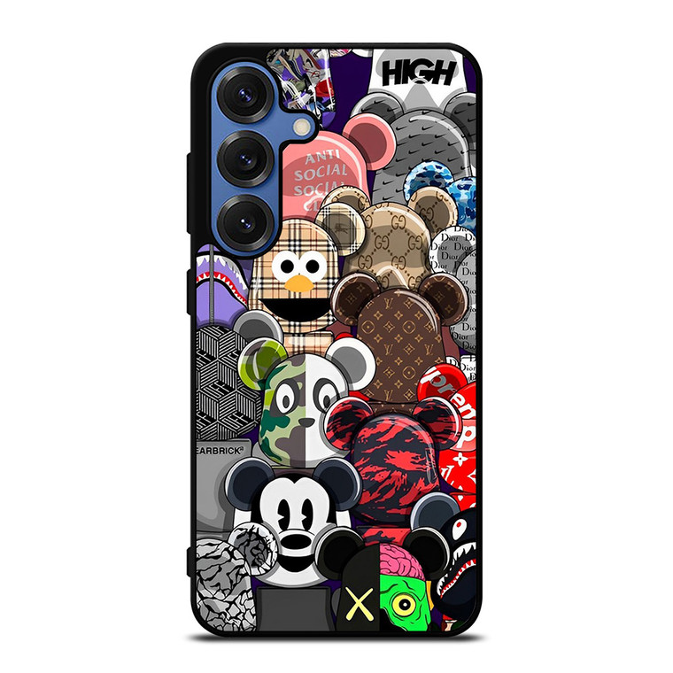 KAWS ALL CHARACTER ICON Samsung Galaxy S25 Case Cover