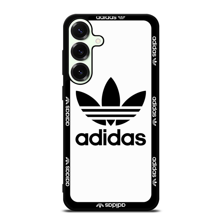 ADIDAS TREFOIL ROUND WHITE Samsung Galaxy S25 Plus Case Cover