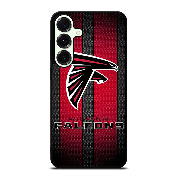 ATLANTA FALCONS METAL LOGO NFL Samsung Galaxy S25 Plus Case Cover