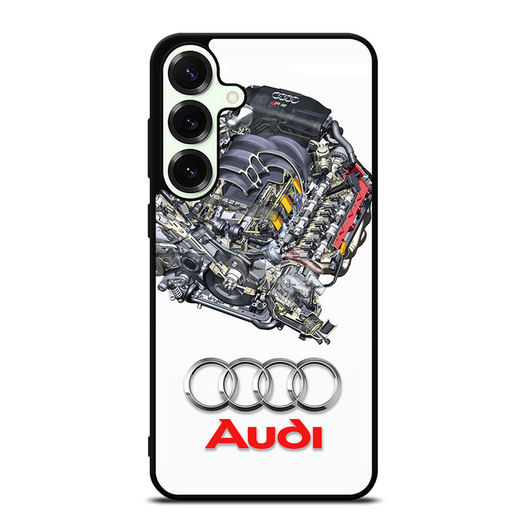 AUDI V8 FSI ENGINE LOGO Samsung Galaxy S25 Plus Case Cover AUDI V8 FSI ENGINE LOGO Samsung Galaxy S25 Plus Case Cover