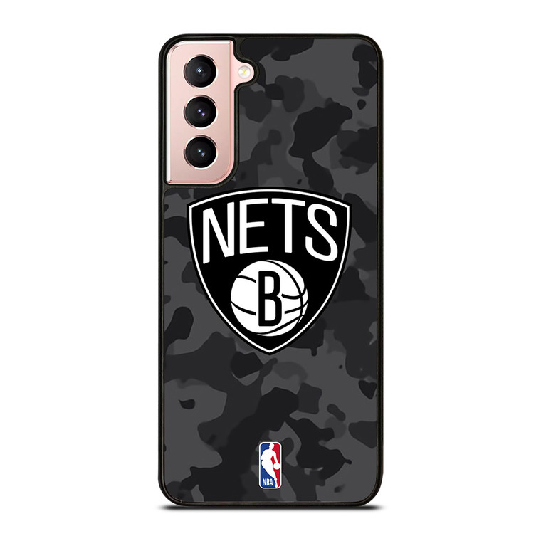 BROOKLYN NETS BLACK CAMO Samsung Galaxy S21 Case Cover