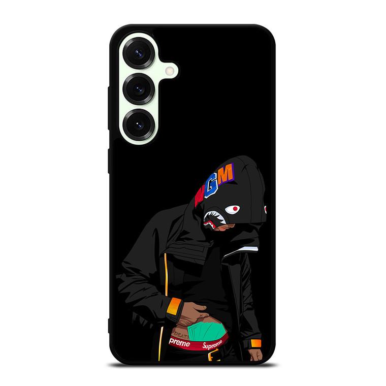 BAPE SHARK X SUPREME MEN BLACK Samsung Galaxy S25 Plus Case Cover