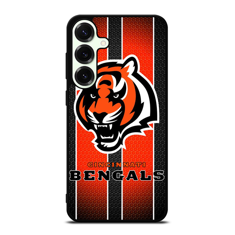 CINCINNATI BENGALS METAL SYMBOL Samsung Galaxy S25 Plus Case Cover