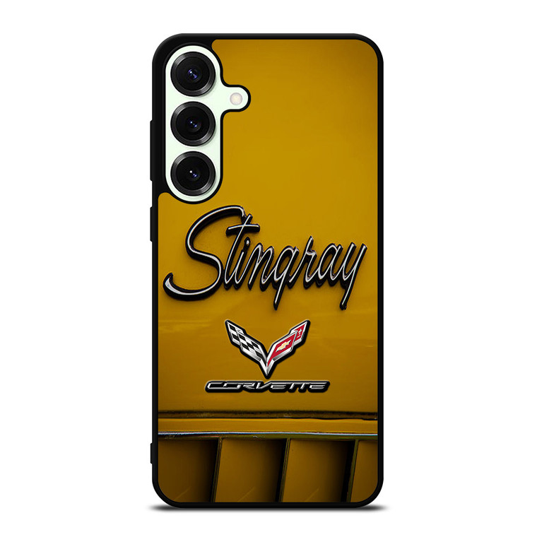 CORVETTE STINGRAY LOGO YELLOW Samsung Galaxy S25 Plus Case Cover