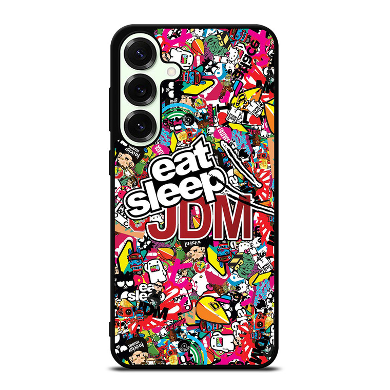 EAT SLEEP JDM STICKERS Samsung Galaxy S25 Plus Case Cover