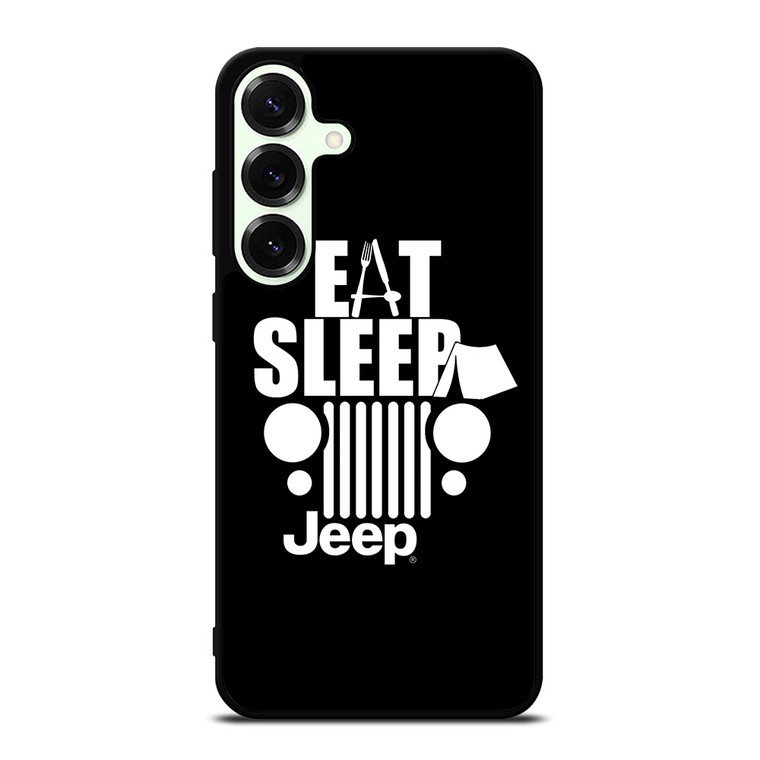 EAT SLEEP JEEP ART Samsung Galaxy S25 Plus Case Cover