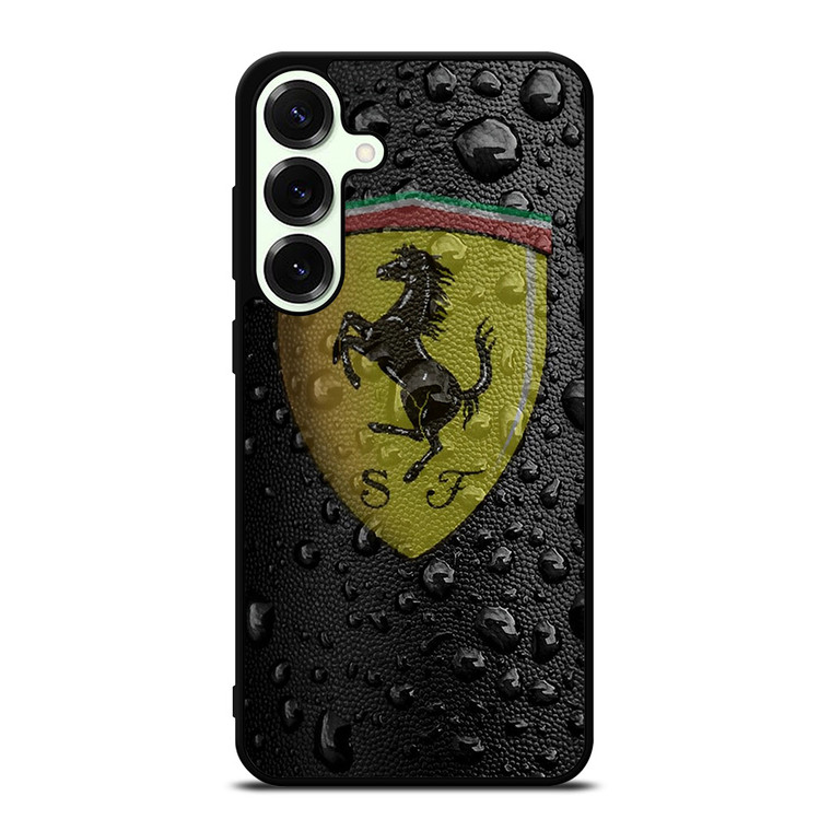 FERRARI DROP WATER BLACK Samsung Galaxy S25 Plus Case Cover