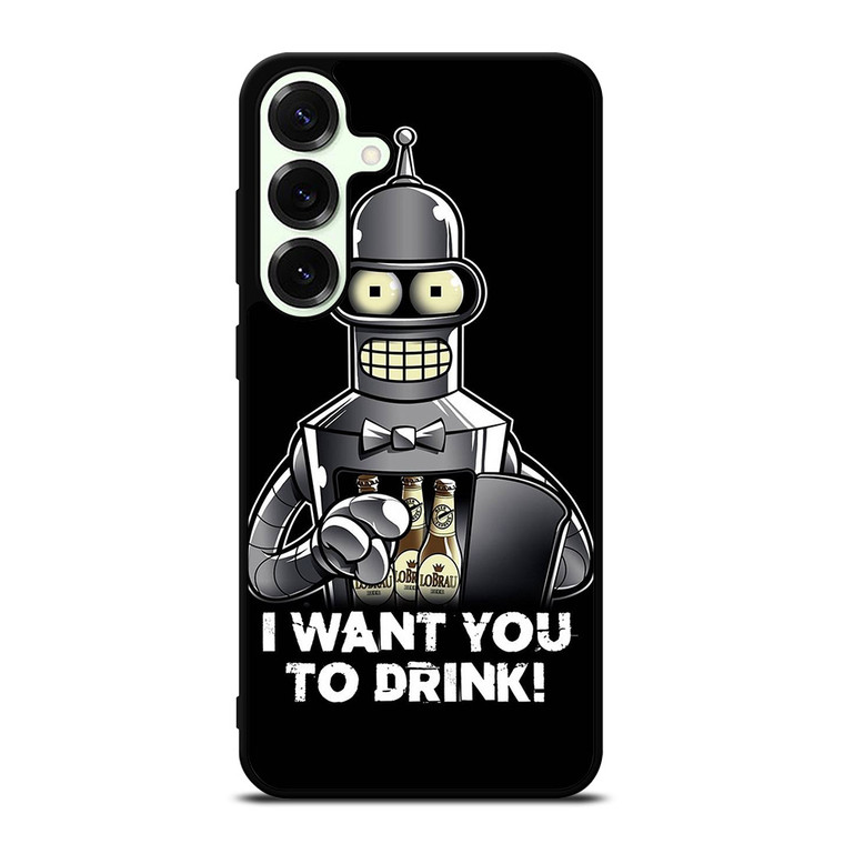 FUTURAMA BENDER QUOTE Samsung Galaxy S25 Plus Case Cover