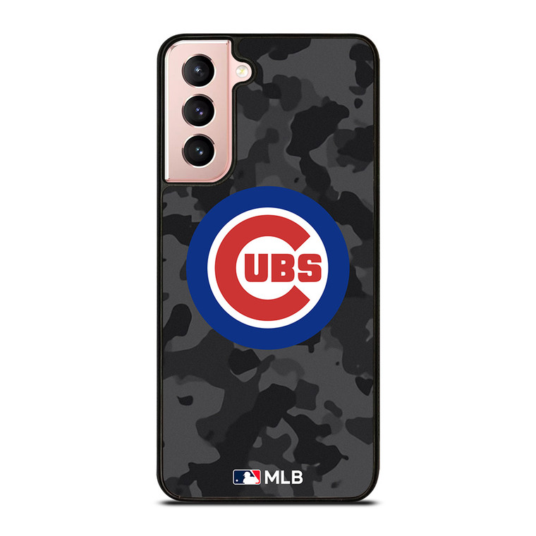 CHICAGO CUBS BASEBALL BLACK CAMO Samsung Galaxy S21 Case Cover