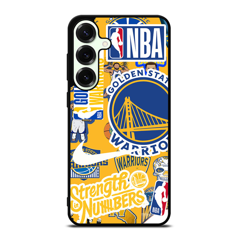 GOLDEN STATE WARRIORS NBA STICKER BOMB Samsung Galaxy S25 Plus Case Cover