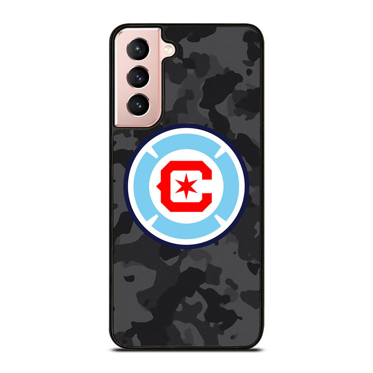 CHICAGO FIRE MLS BLACK CAMO Samsung Galaxy S21 Case Cover