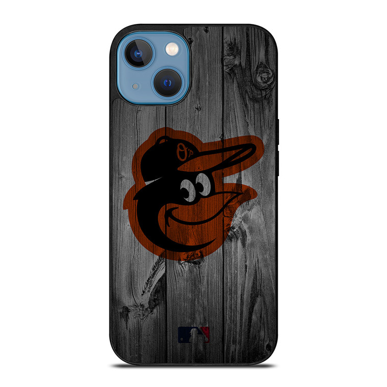 BALTIMORE ORIOLES BASEBALL MLB WOOD LOGO iPhone 13 Case Cover