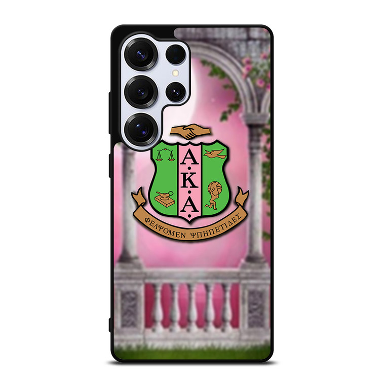 AKA PINK AND GREEN LOGO Samsung Galaxy S25 Ultra Case Cover