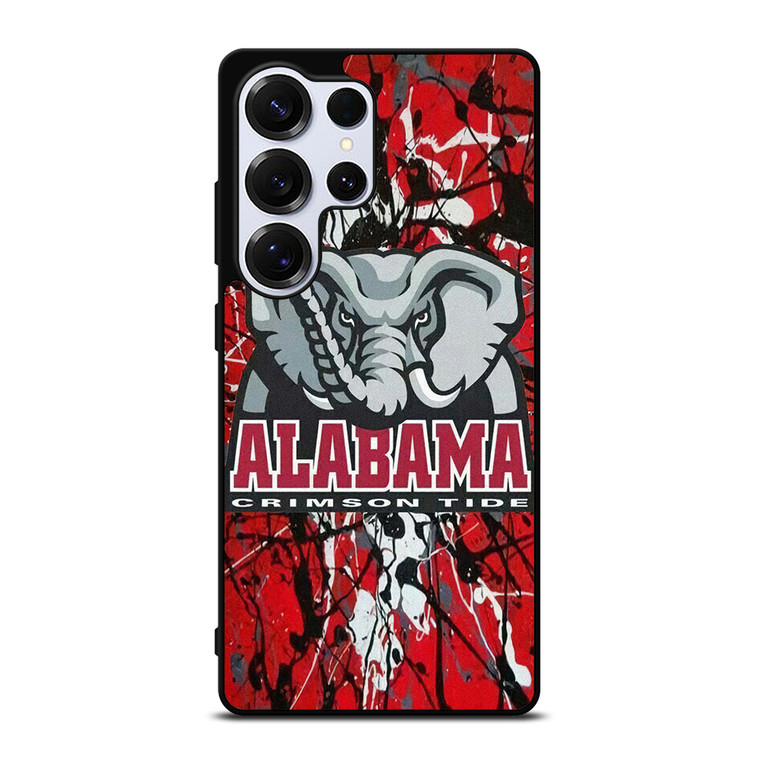 ALABAMA CRIMSON TIDE SPLASHED LOGO Samsung Galaxy S25 Ultra Case Cover ALABAMA CRIMSON TIDE SPLASHED LOGO Samsung Galaxy S25 Ultra Case Cover