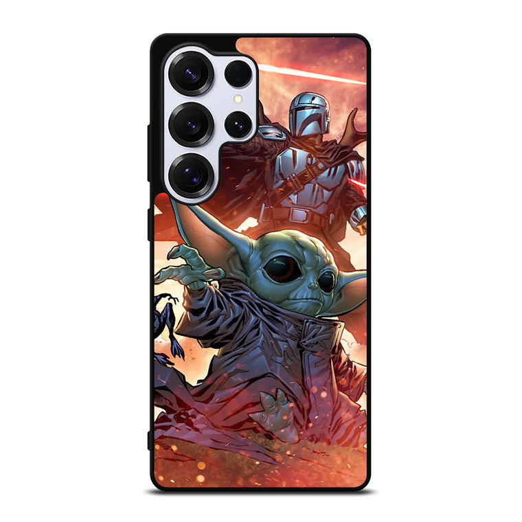 BABY YODA AND THE MANDALORIAN STAR WARS Samsung Galaxy S25 Ultra Case Cover