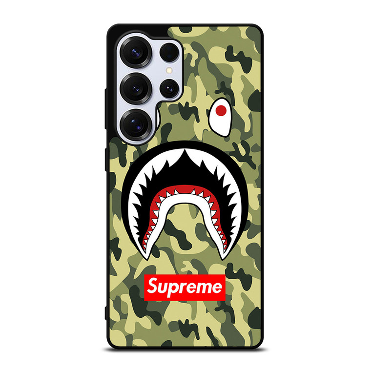 BAPE BATHING CAMO SHARK SUPREME Samsung Galaxy S25 Ultra Case Cover BAPE BATHING CAMO SHARK SUPREME Samsung Galaxy S25 Ultra Case Cover