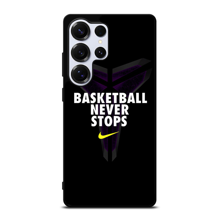BASKETBALL NEVER STOPS BLACK MAMBA Samsung Galaxy S25 Ultra Case Cover