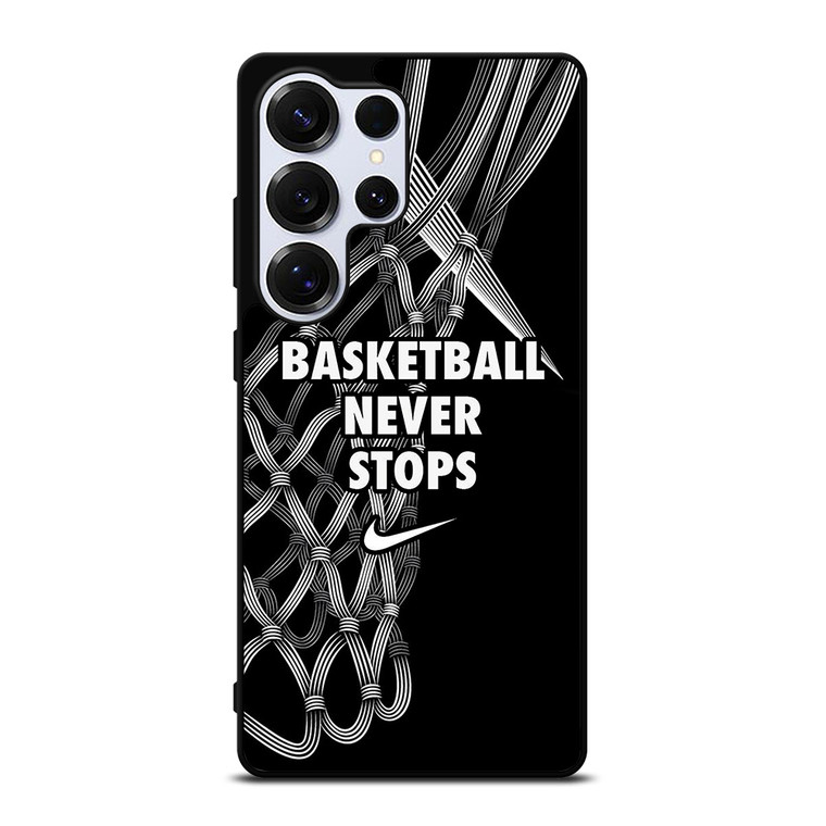 BASKETBALL NEVER STOPS LOGO Samsung Galaxy S25 Ultra Case Cover BASKETBALL NEVER STOPS LOGO Samsung Galaxy S25 Ultra Case Cover
