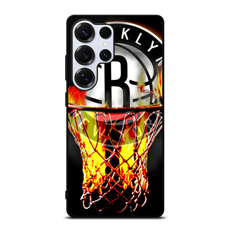 BROOKLYN NETS BASKETBALL RING Samsung Galaxy S25 Ultra Case Cover