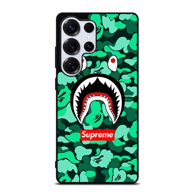 CAMO BATHING APE SUPREME GREEN Samsung Galaxy S25 Ultra Case Cover CAMO BATHING APE SUPREME GREEN Samsung Galaxy S25 Ultra Case Cover