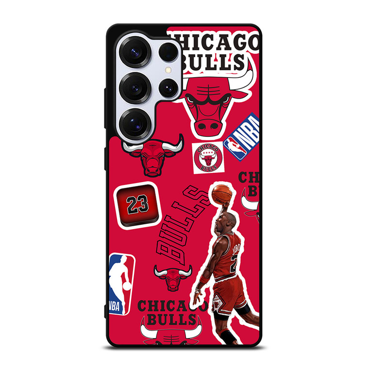 CHICAGO BULLS STICKER BOMB Samsung Galaxy S25 Ultra Case Cover