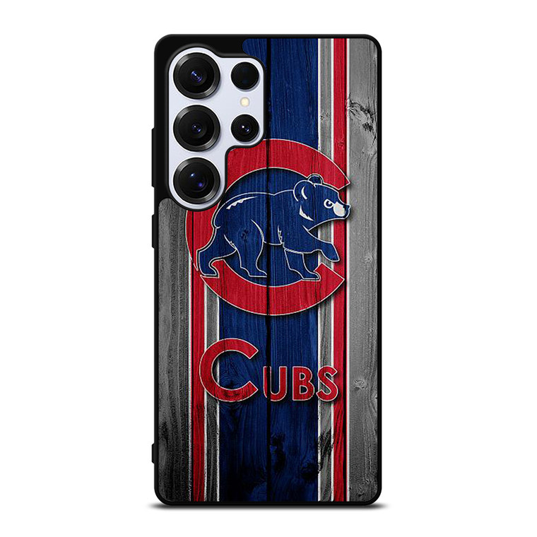 CHICAGO CUBS WOODEN LOGO Samsung Galaxy S25 Ultra Case Cover