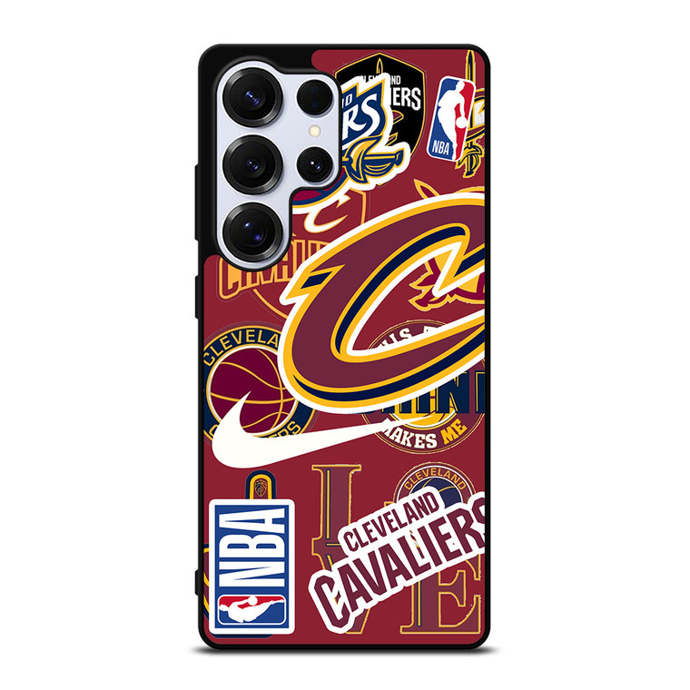 CLEVELAND CAVALIERS NBA STICKER BOMB Samsung Galaxy S25 Ultra Case Cover