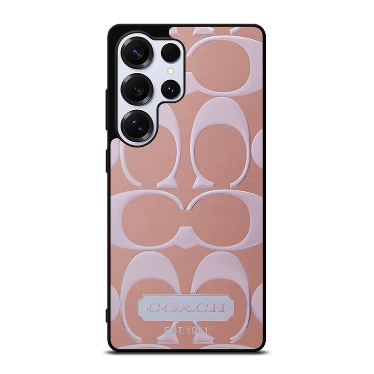 COACH NEW YORK PINK PATTERN Samsung Galaxy S25 Ultra Case Cover
